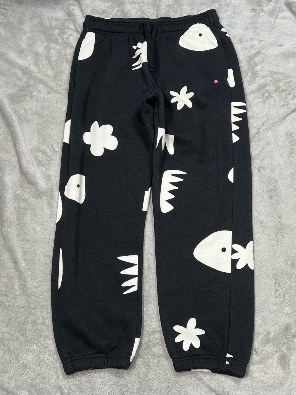 Jordan Mia Lee Artist Joggers Womens L Black Abstract All Over Print DV2008 010